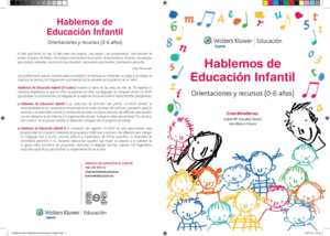 HABLEMOS DE EDUCACIÓN INFANTIL: ORIENTACIONES Y RECURSOS (O-6 AÑOS)