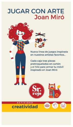 JUEGO SR. ROJO - CREATIVIDAD - JUGAR CON ARTE - INSPIRADO EN JOAN MIRÓ - 15 PIEZAS