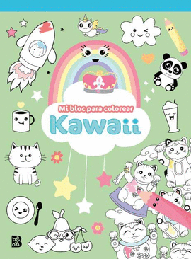 MI BLOC PARA COLOREAR KAWAII