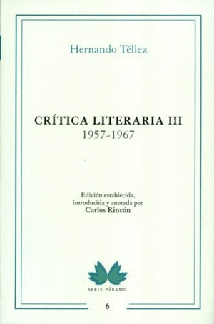 CRÍTICA LITERARIA III. 1957-1967