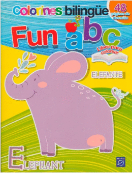 COLORINES BILINGUE FUN ABC - ELEFANTE