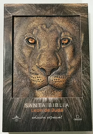 BIBLIA RVR 1960 LETRA GRANDE LEÓN DE JUDÁ EDICIÓN ESPECIAL BRONCE