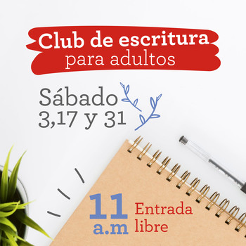 CLUB DE ESCRITURA CREATIVA ADULTOS