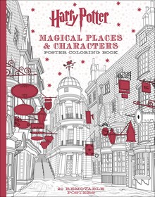 HARRY POTTER MAGICAL PLACES & CHARACTERS POSTER COLORING BOOK