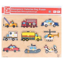 EMERGENCY VEHICLES PEG PUZZLE