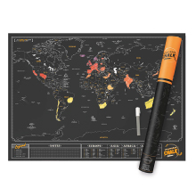 SCRATCH MAP CHALK EDITION