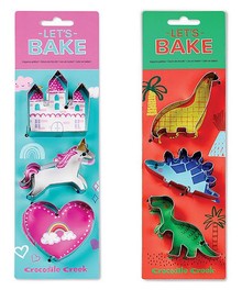 LET'S BAKE DINOSAUR COOKIE CUTTERS